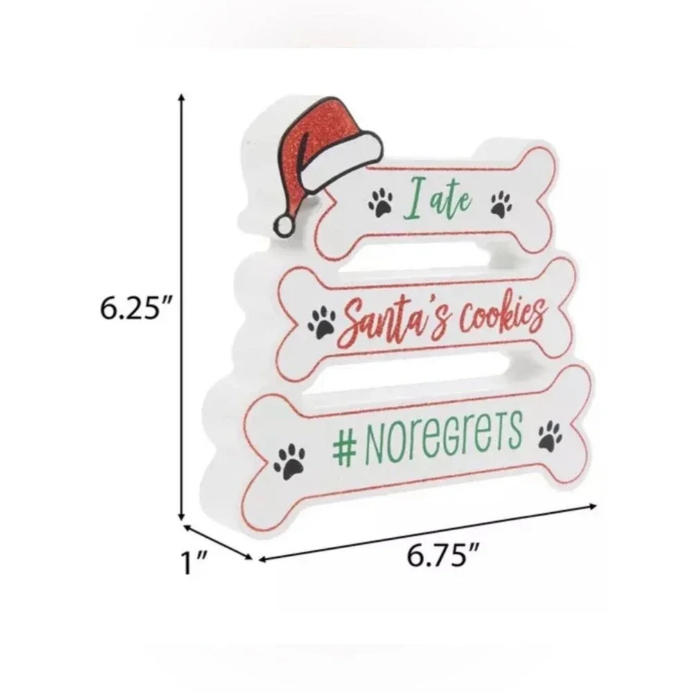 I Ate Santa’s Cookies No Regrets Shelf Sitter Tier Tray Decor